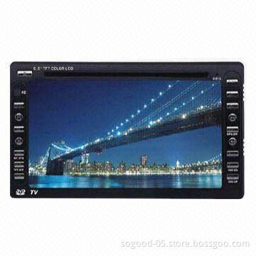 Two-din Car DVD Player with 6.2-inch and 6.5-inch TFT LCD Touch Screen
